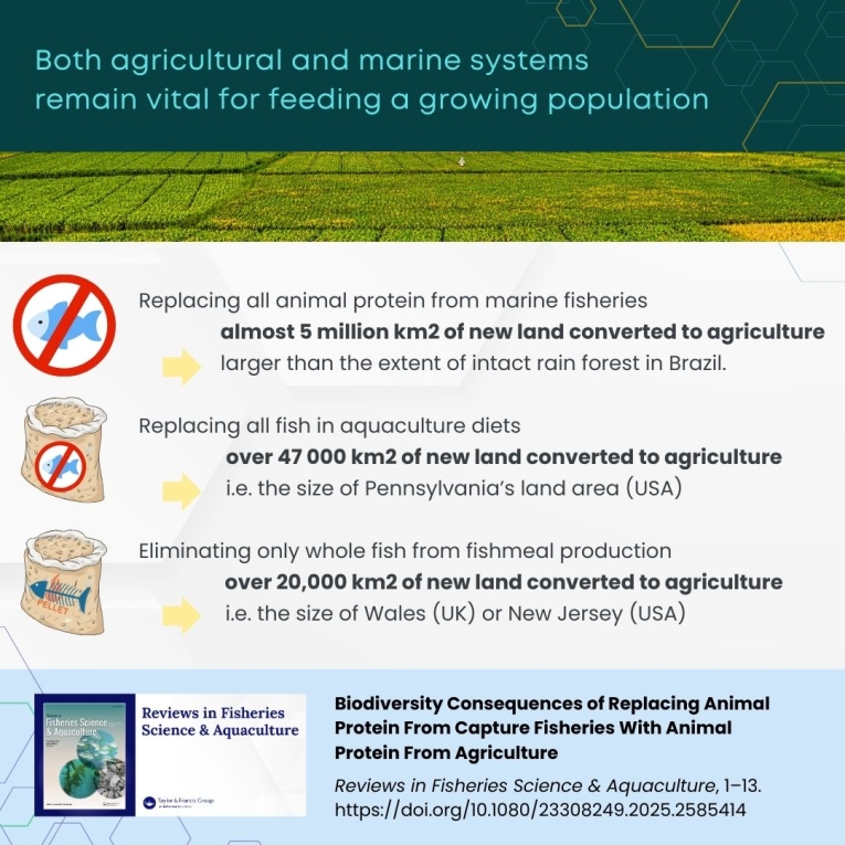 Both agricultural and marine systems remain vital for feeding a growing population